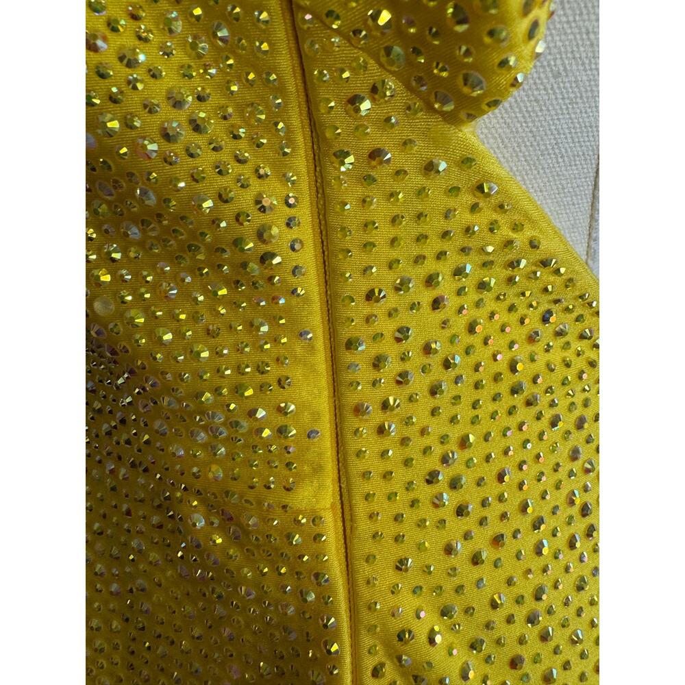 Sherri Hill Golden Hour Crystal One-Shoulder Gown NWT Size 8 | $480 MSRP | TLC - Picture 13 of 15